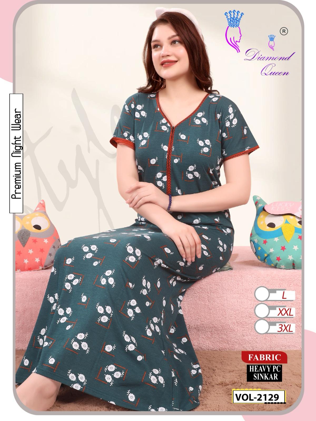 Vol 2129 Diamond Queen Sinker Night Gowns Manufacturer