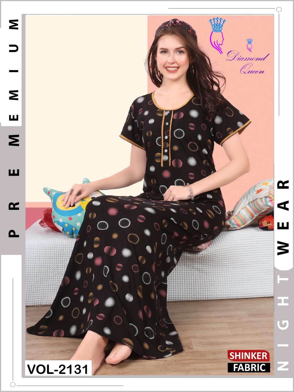 Vol 2131 Diamond Queen Sinker Night Gowns Exporter