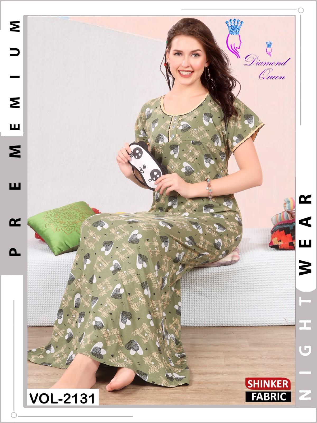 Vol 2131 Diamond Queen Sinker Night Gowns Exporter