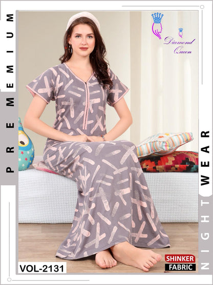 Vol 2131 Diamond Queen Sinker Night Gowns Exporter