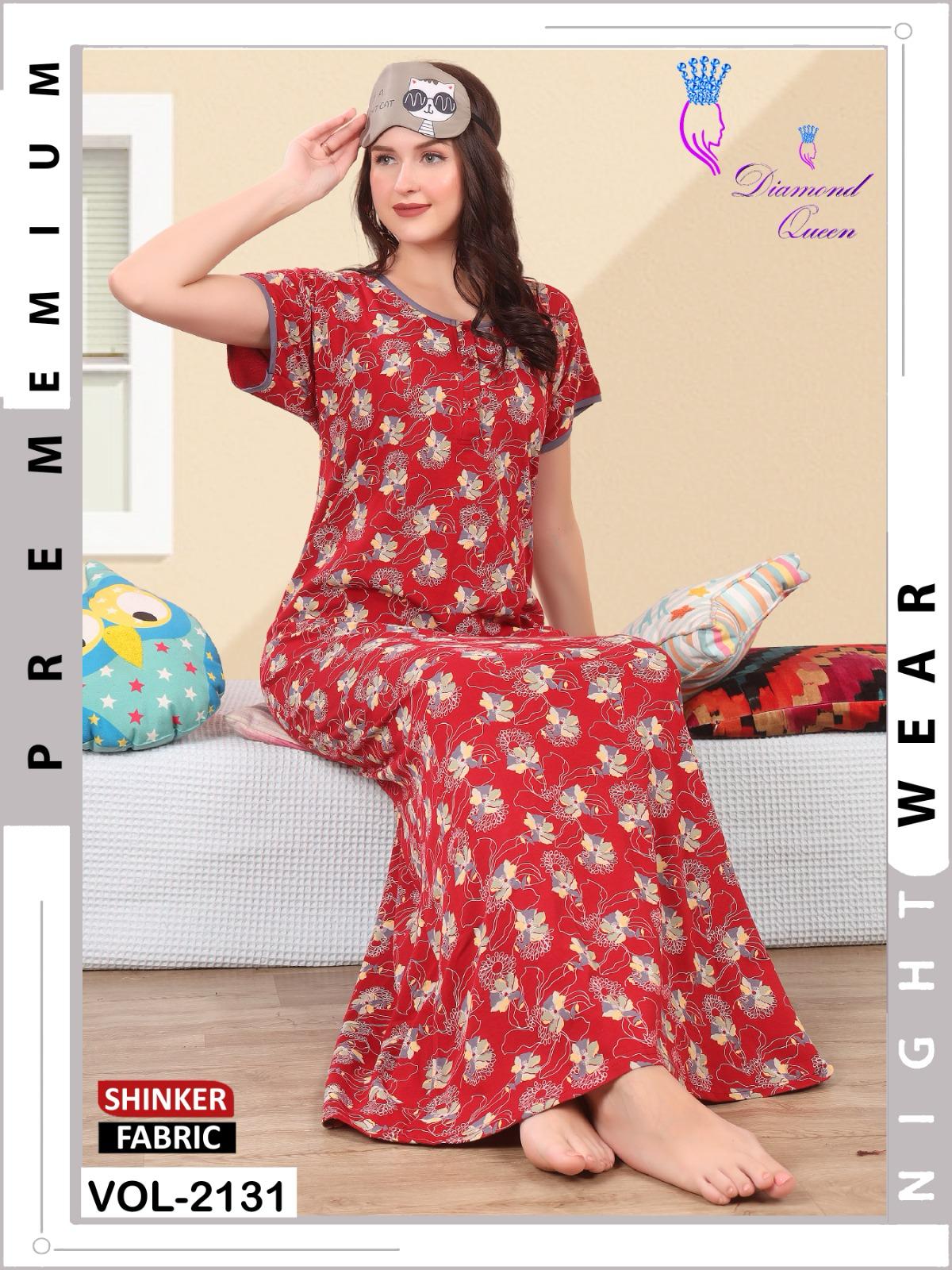 Vol 2131 Diamond Queen Sinker Night Gowns Exporter