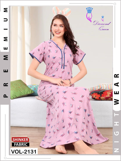 Vol 2131 Diamond Queen Sinker Night Gowns Exporter