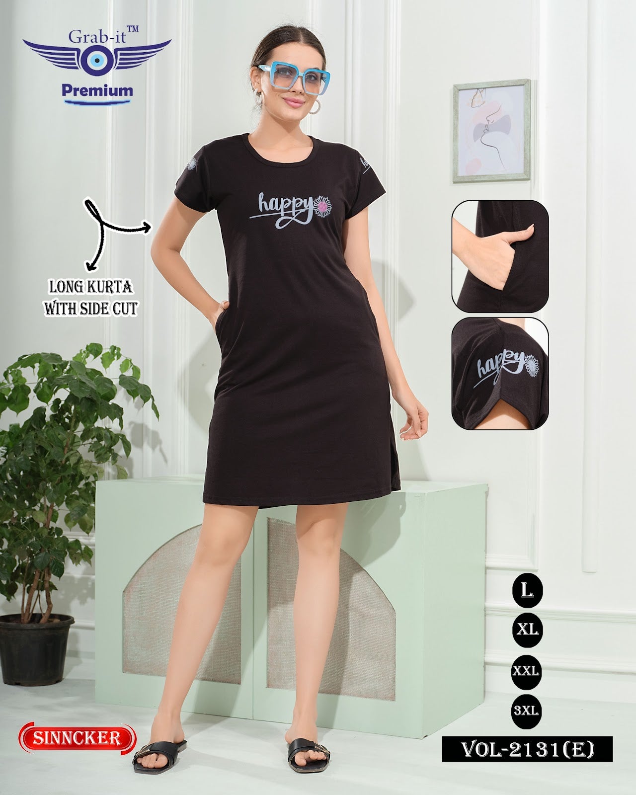 Vol 2131 E Grab It Sinker Long Kurtis Wholesaler Gujarat