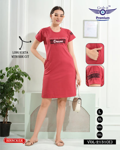 Vol 2131 E Grab It Sinker Long Kurtis Wholesaler Gujarat