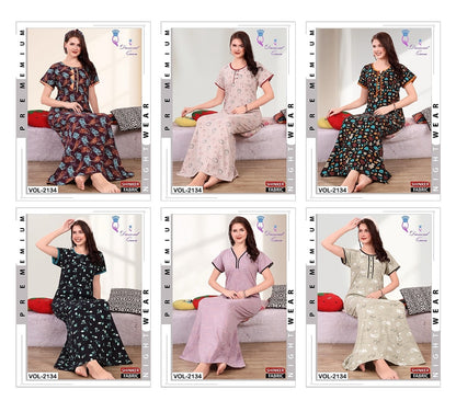 Vol 2134 Diamond Queen Sinker Night Gowns Exporter