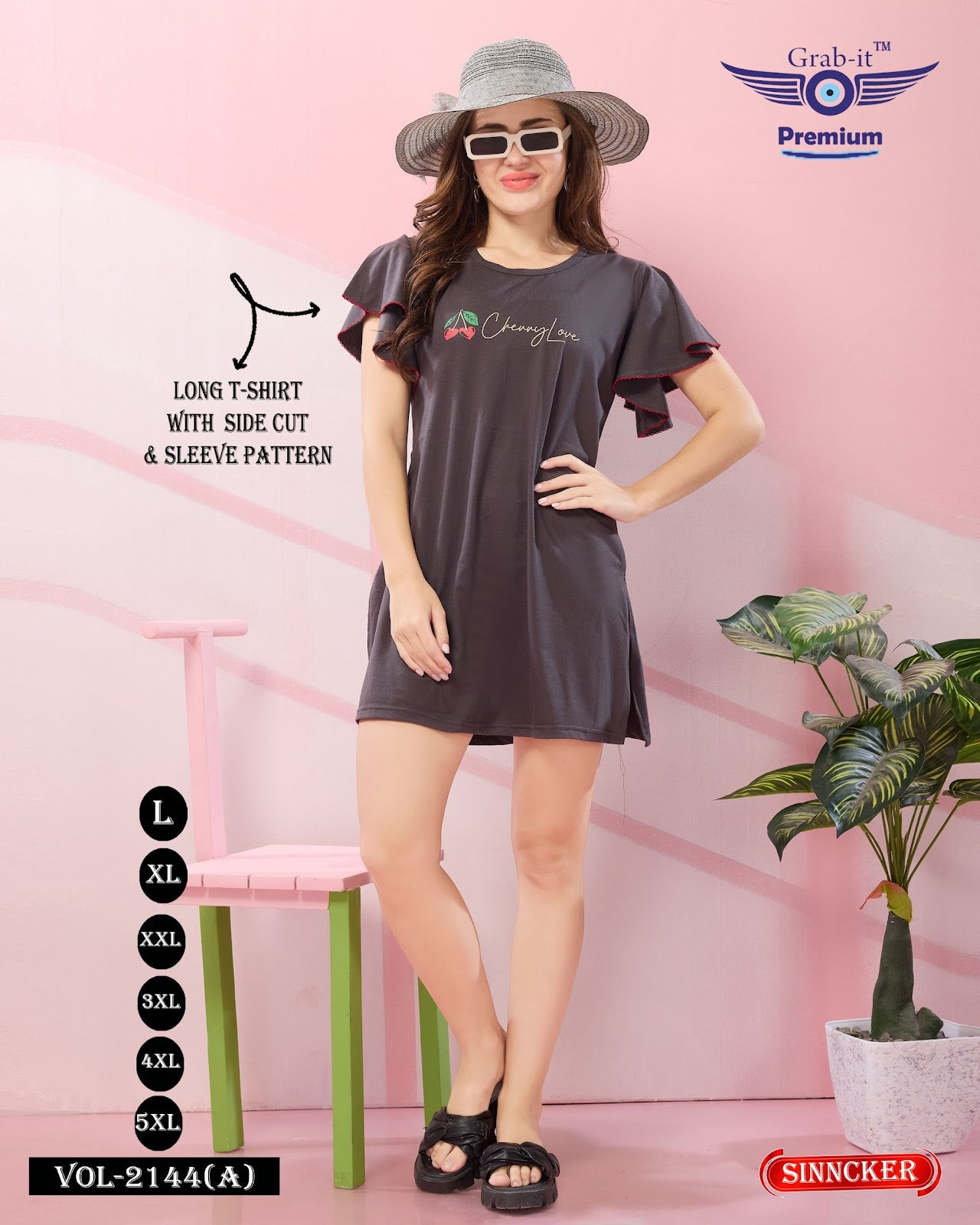 Vol 2144 A Grab It Sinker Women Long Tshirt Wholesale Price