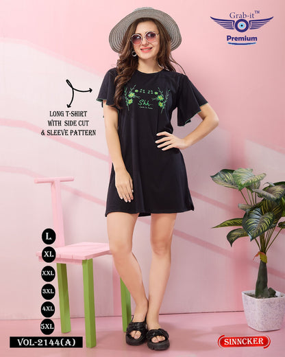 Vol 2144 A Grab It Sinker Women Long Tshirt Wholesale Price