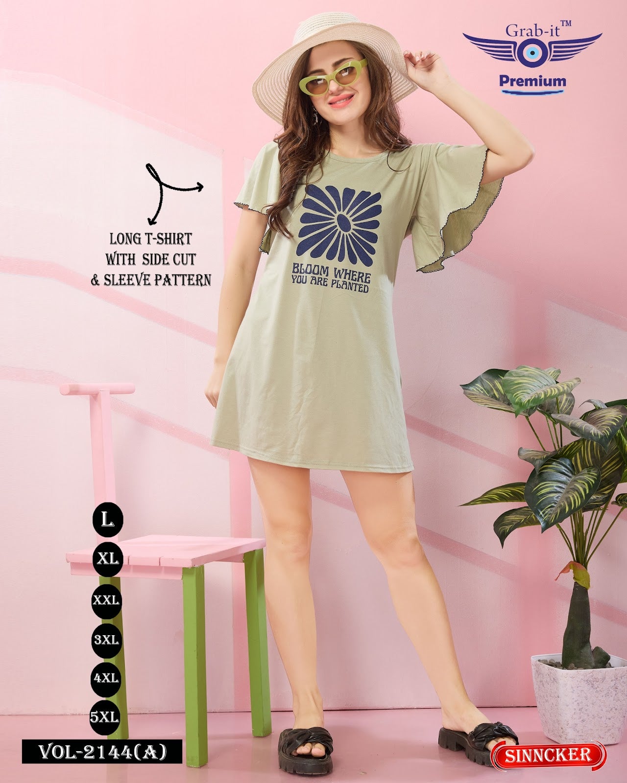 Vol 2144 A Grab It Sinker Women Long Tshirt Wholesale Price
