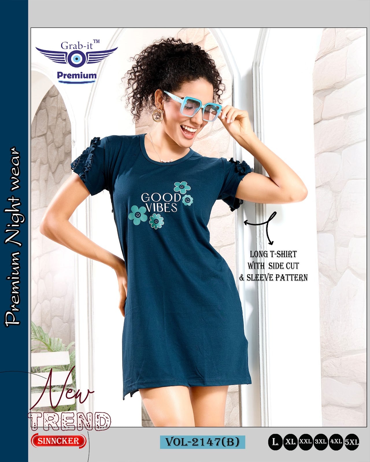 Vol 2147 B Grab It Sinker Women Long Tshirt Wholesaler Gujarat