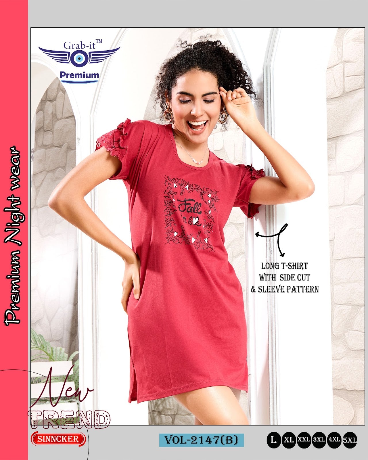 Vol 2147 B Grab It Sinker Women Long Tshirt Wholesaler Gujarat