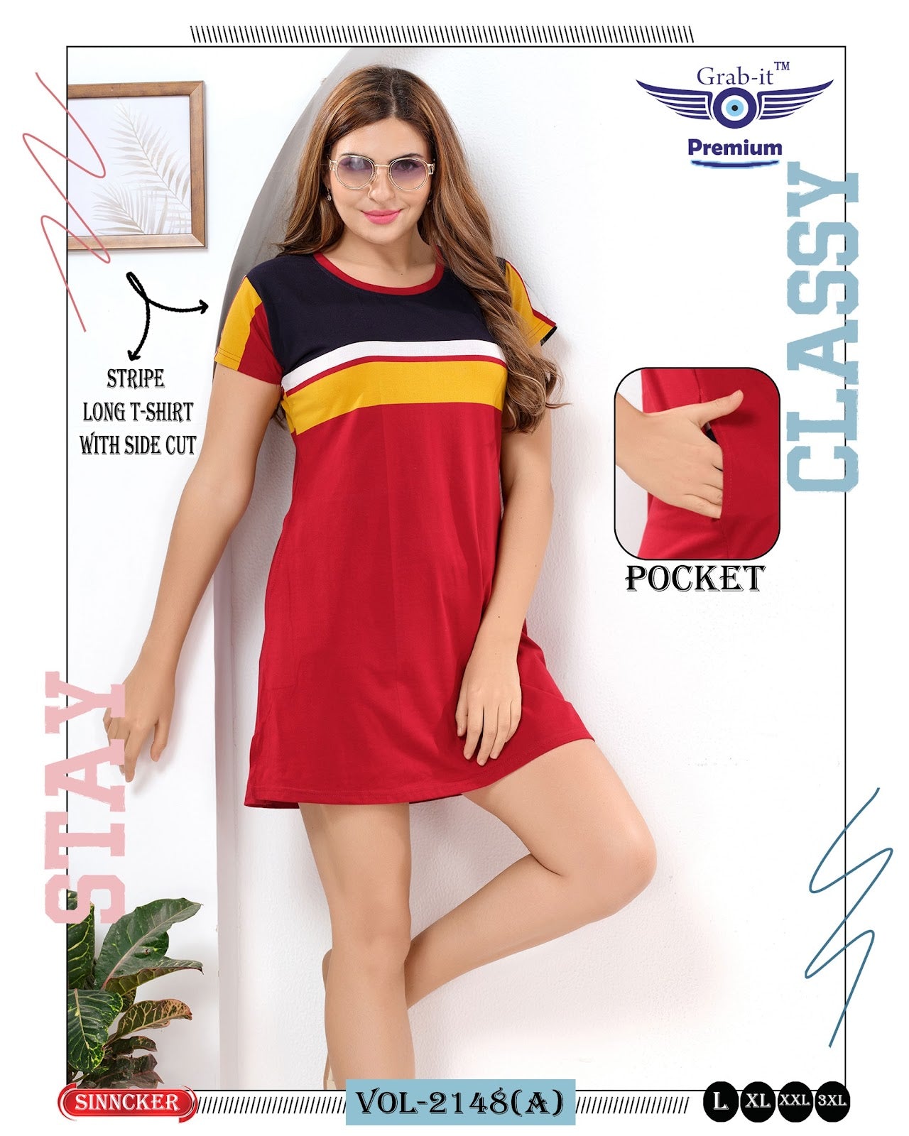 Vol 2148 A Grab It Sinker Women Long Tshirt Manufacturer Gujarat