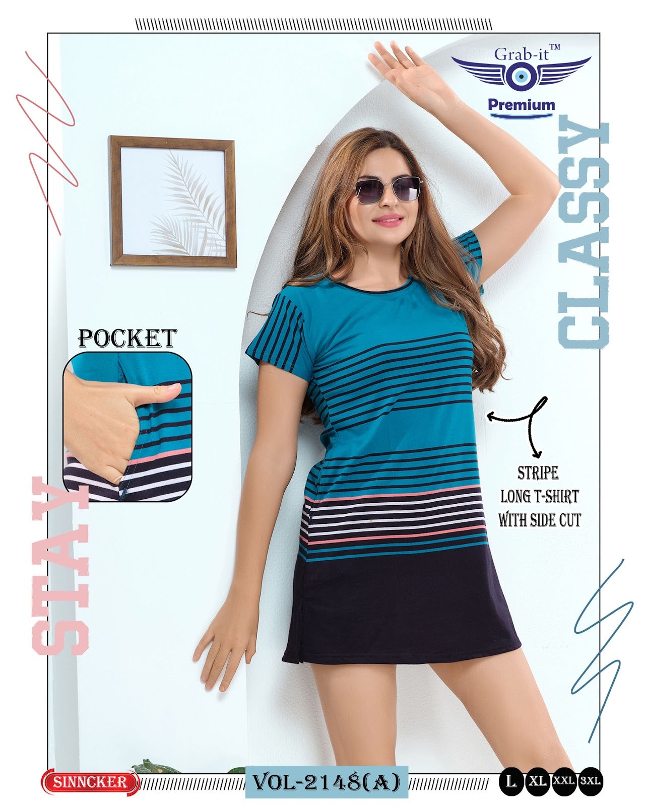 Vol 2148 A Grab It Sinker Women Long Tshirt Manufacturer Gujarat