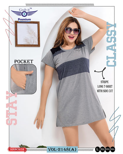 Vol 2148 A Grab It Sinker Women Long Tshirt Manufacturer Gujarat