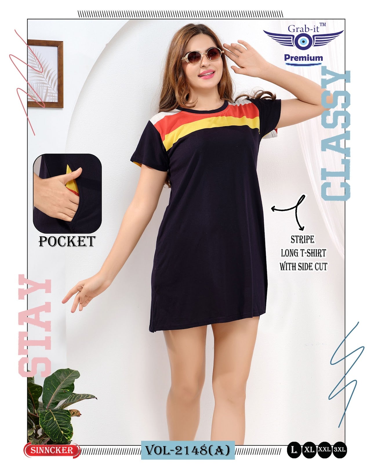 Vol 2148 A Grab It Sinker Women Long Tshirt Manufacturer Gujarat