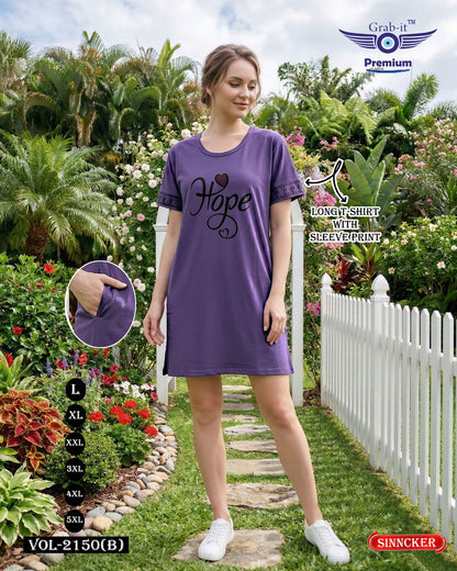 Vol 2150 B Grab It Sinker Women Long Tshirt Exporter Ahmedabad