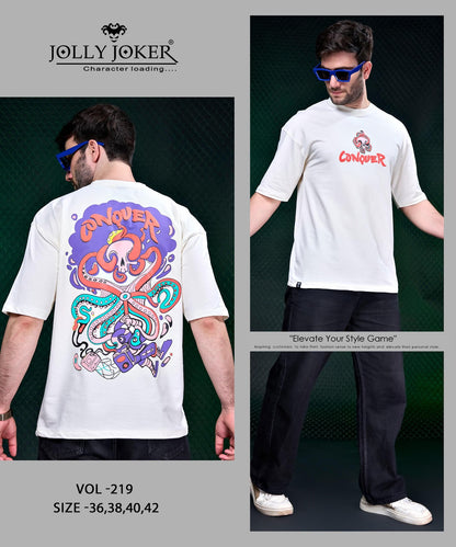 Vol 219 Jolly Joker Cotton Looper Mens Tshirts Wholesaler Ahmedabad