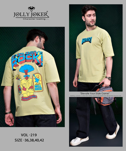 Vol 219 Jolly Joker Cotton Looper Mens Tshirts Wholesaler Ahmedabad