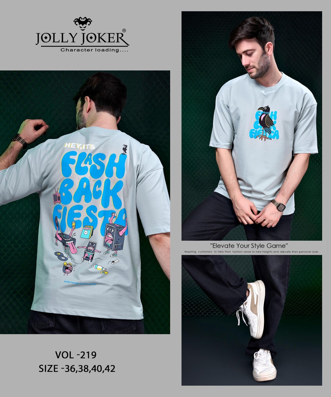 Vol 219 Jolly Joker Cotton Looper Mens Tshirts Wholesaler Ahmedabad