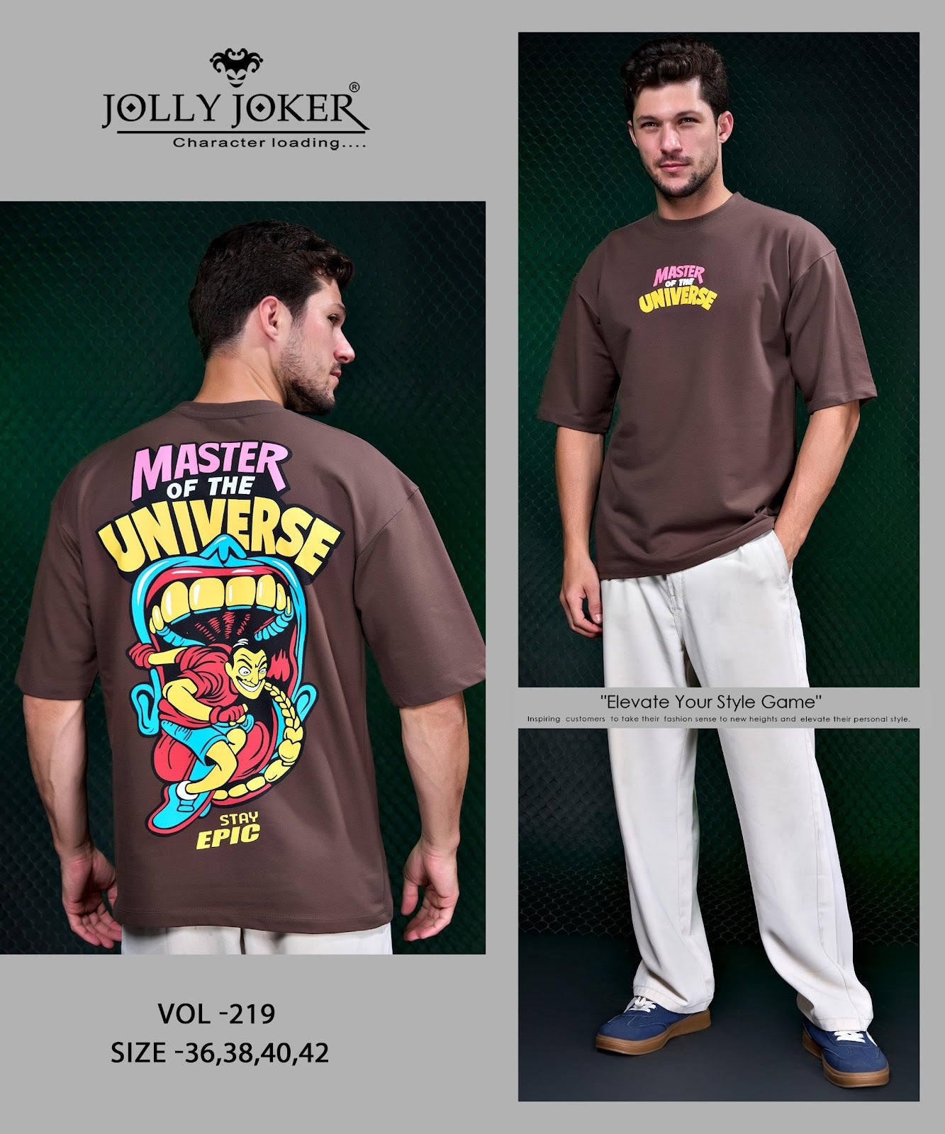 Vol 219 Jolly Joker Cotton Looper Mens Tshirts Wholesaler Ahmedabad