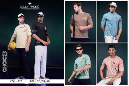 Vol 220 Jolly Joker Tencil Mens Tshirts Exporter Ahmedabad