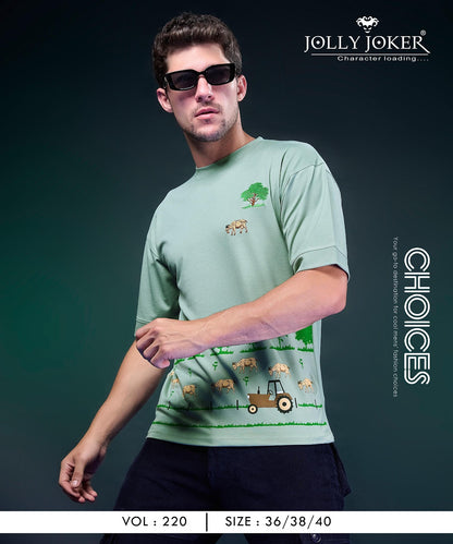 Vol 220 Jolly Joker Tencil Mens Tshirts Exporter Ahmedabad