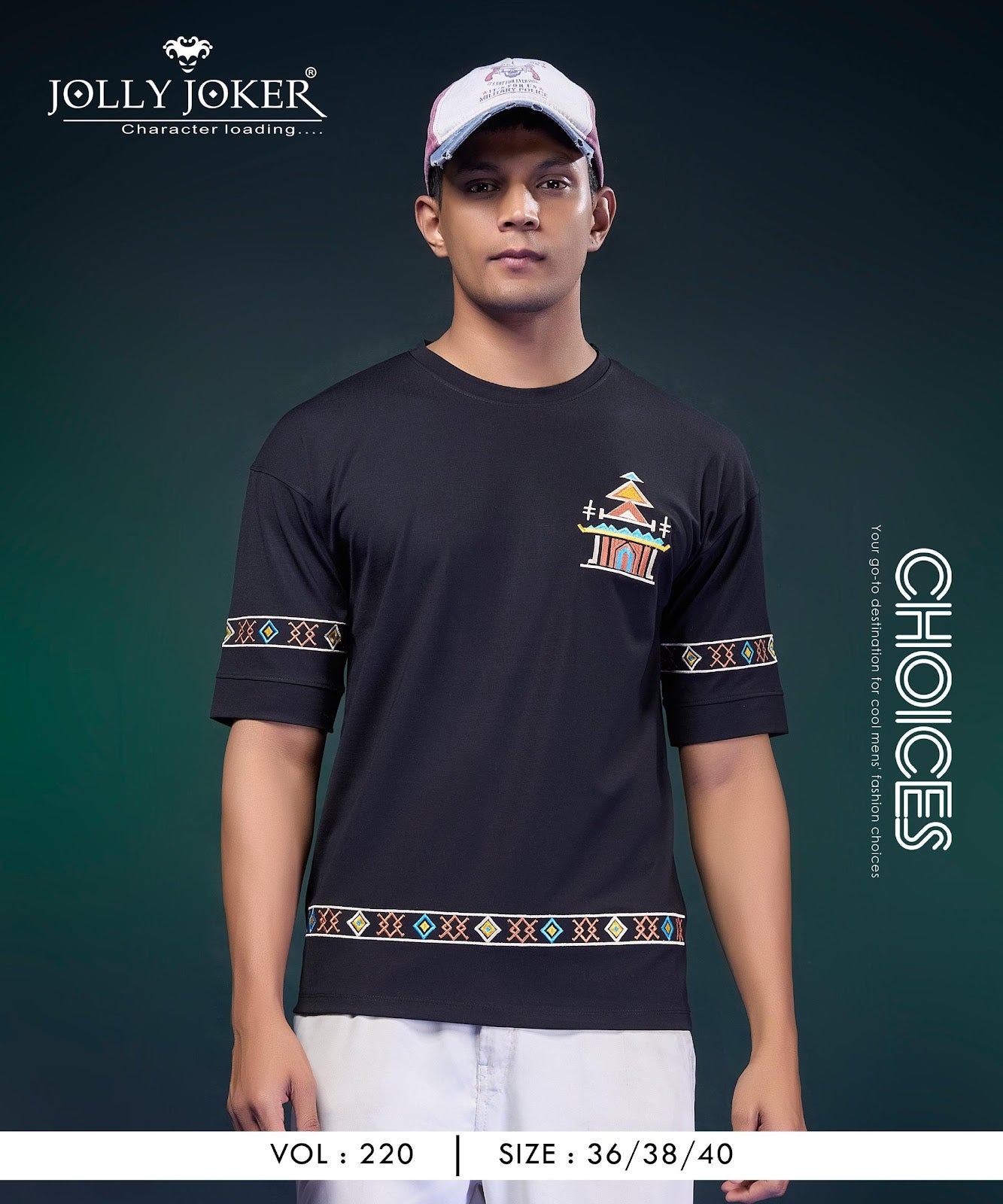 Vol 220 Jolly Joker Tencil Mens Tshirts Exporter Ahmedabad