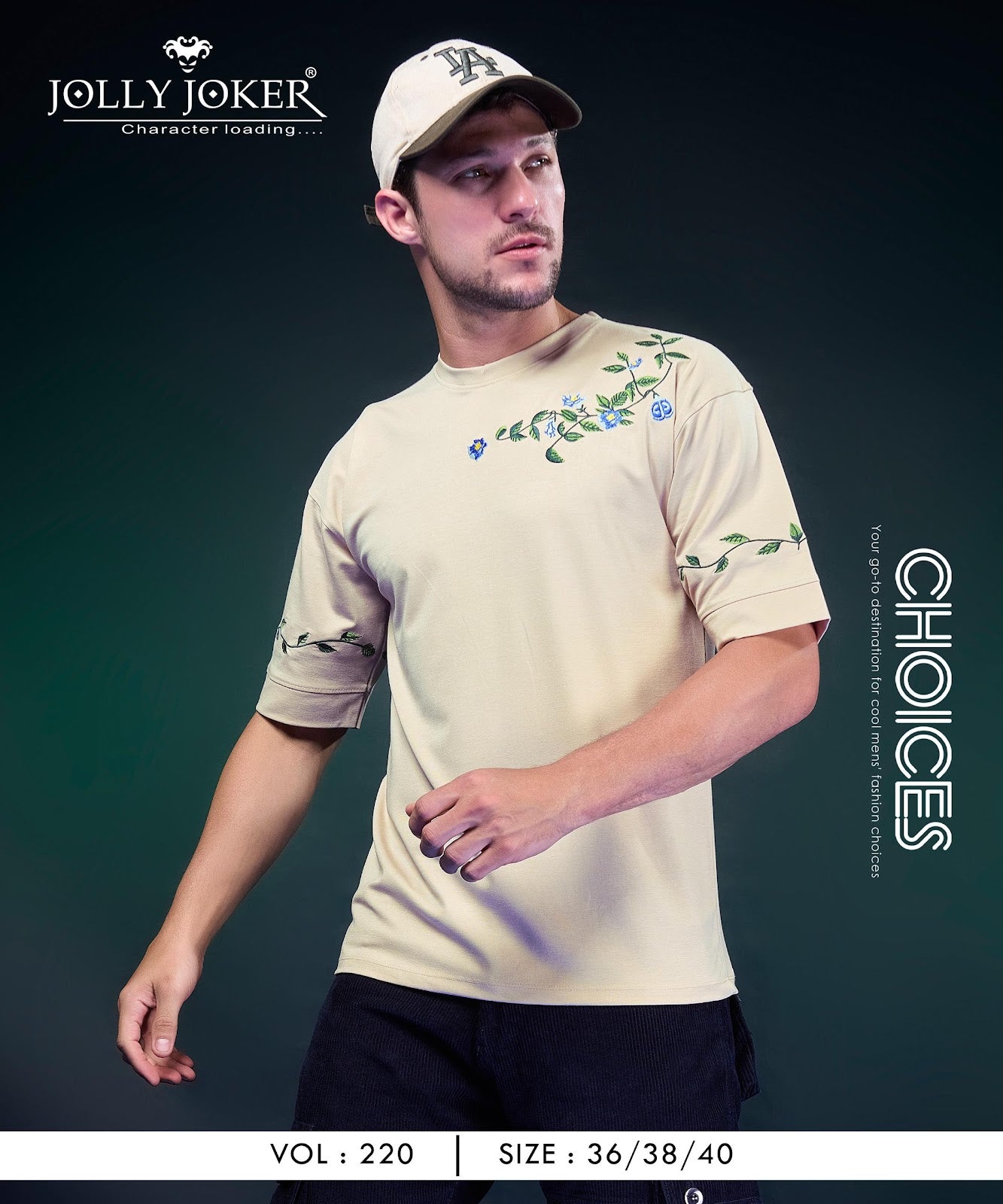 Vol 220 Jolly Joker Tencil Mens Tshirts Exporter Ahmedabad