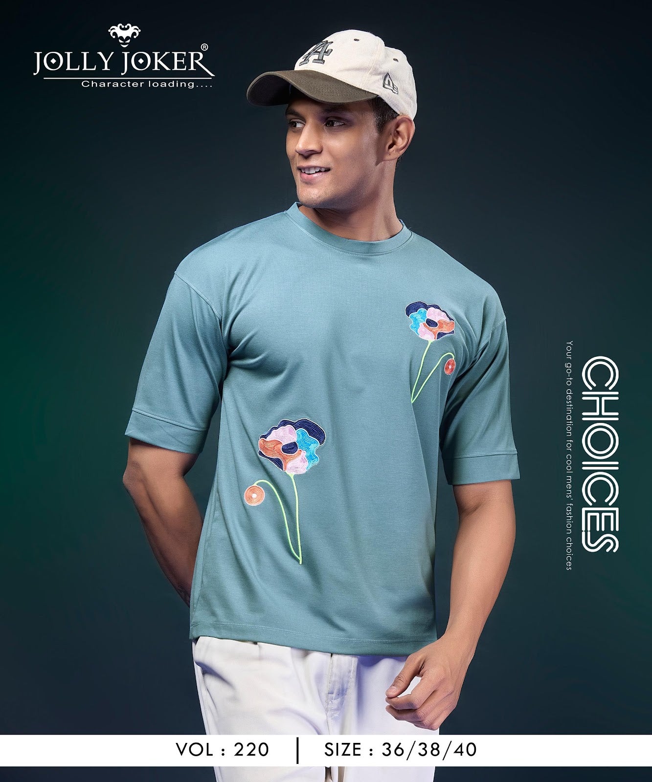 Vol 220 Jolly Joker Tencil Mens Tshirts Exporter Ahmedabad