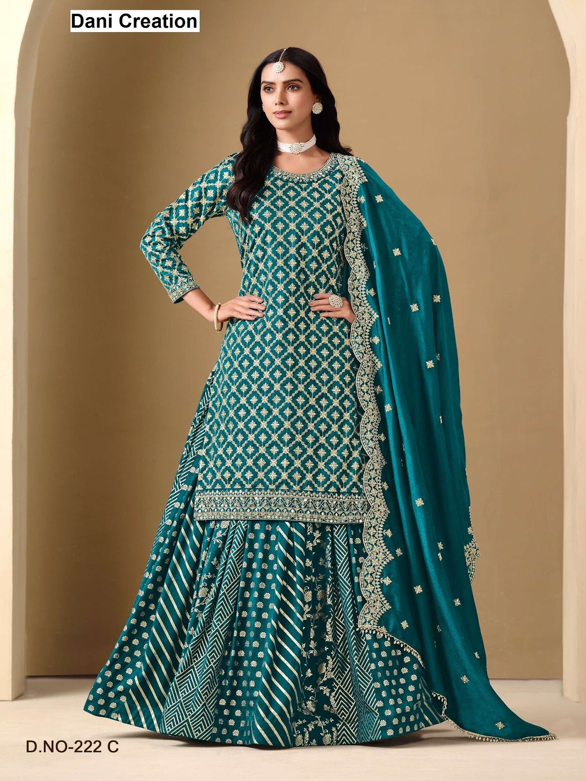 Vol 222 Aanaya Dani Creation Art Silk Readymade Skirt Style Suits Wholesaler Gujarat