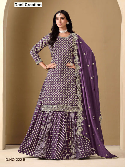 Vol 222 Aanaya Dani Creation Art Silk Readymade Skirt Style Suits Wholesaler Gujarat