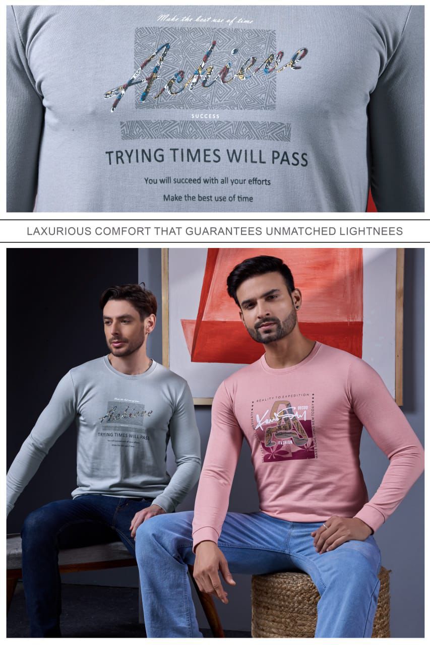 Vol 227 Aquaa Tees Cotton Looper Mens Tshirts Supplier India