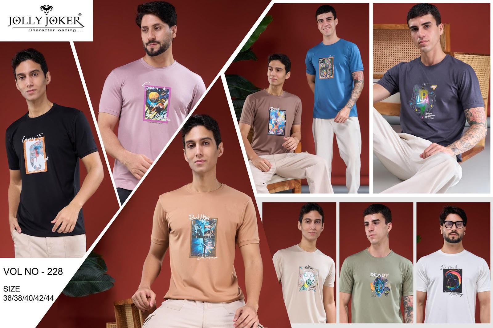 Vol 228 Jolly Joker Tencil Mens Tshirts Wholesale Price
