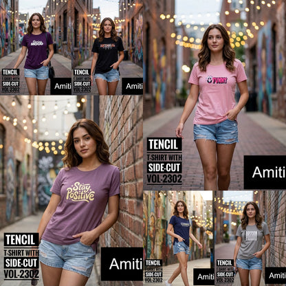 Vol 2302 Amiti Tencil Women Tshirt Supplier