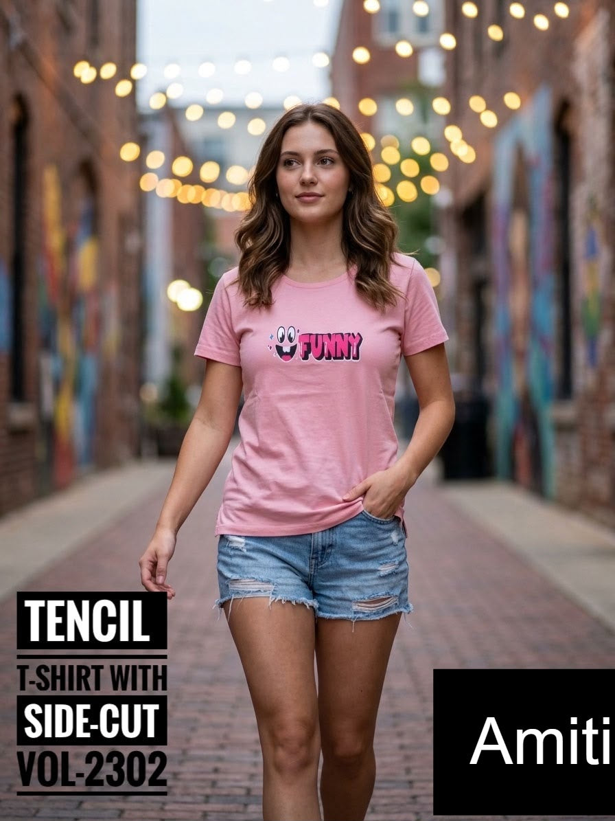 Vol 2302 Amiti Tencil Women Tshirt Supplier