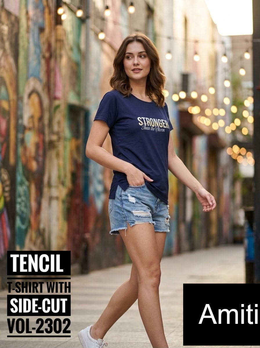 Vol 2302 Amiti Tencil Women Tshirt Supplier