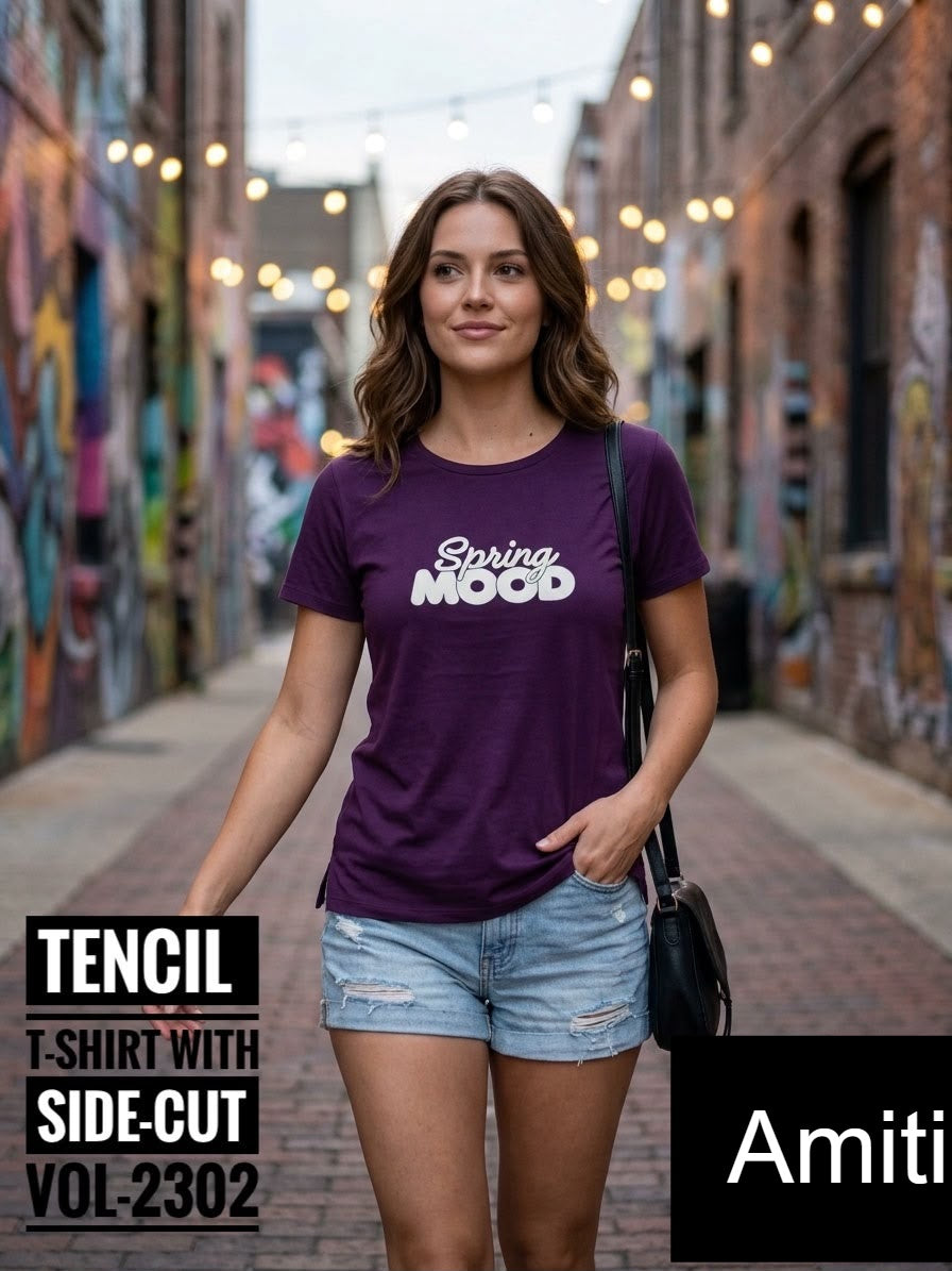 Vol 2302 Amiti Tencil Women Tshirt Supplier