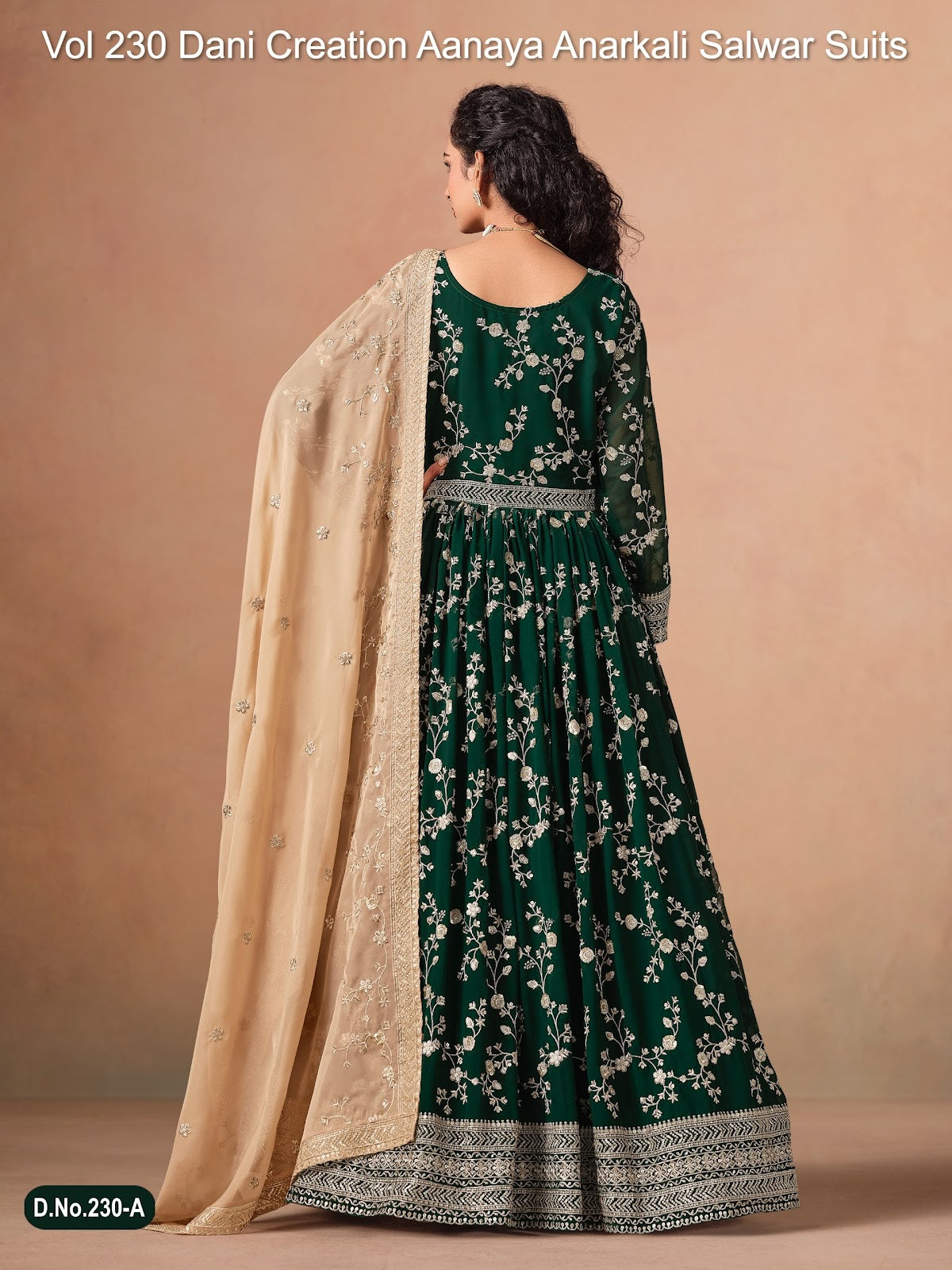 Vol 230 Dani Creation Aanaya Fox Georgette Anarkali Salwar Suits Wholesaler India