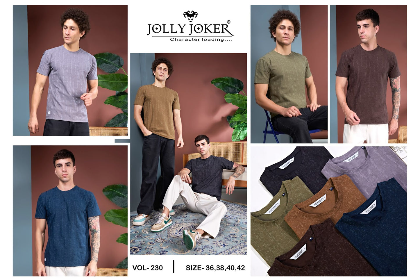 Vol 230 Jolly Joker Imported Mens Tshirts Exporter