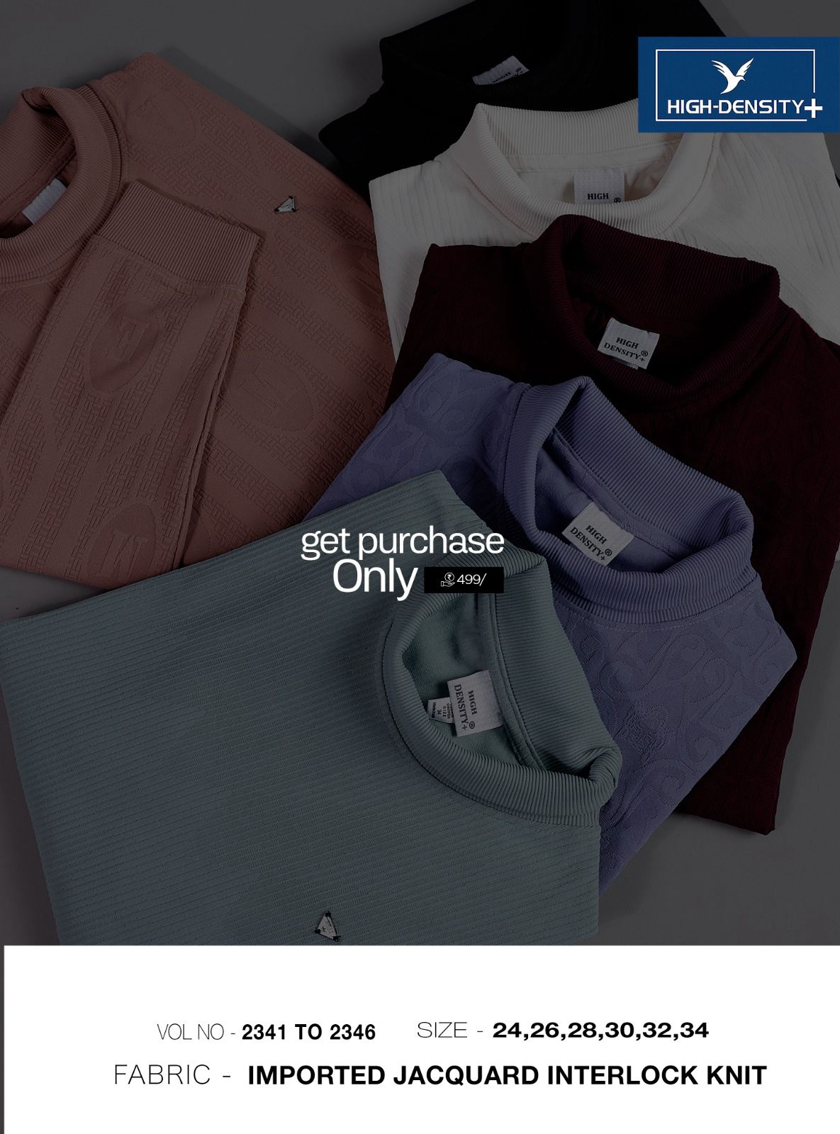 Vol 2341 To 2346 High Density Jacquard Knit Boys Tshirt Wholesale