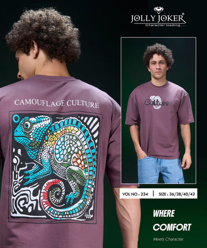 Vol 234 Drop Shoulder Jolly Joker Cotton Looper Mens Tshirts Wholesale Price