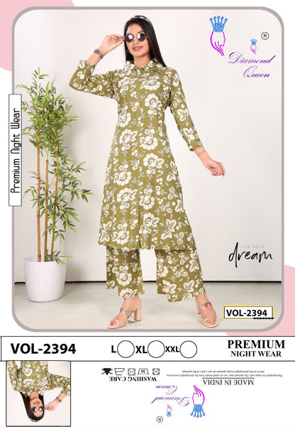 Vol 2394 Diamond Queen Rayon Co Ord Set Exporter Ahmedabad