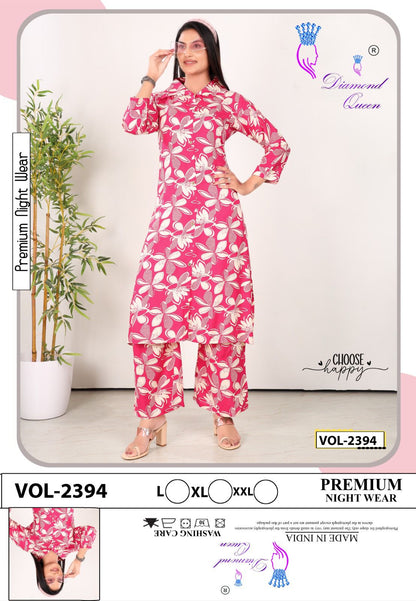 Vol 2394 Diamond Queen Rayon Co Ord Set Exporter Ahmedabad