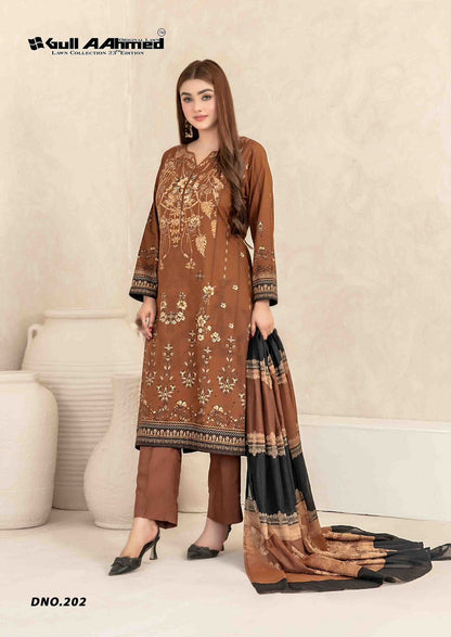 Vol 23 Lawn Collection Gul Ahmed Karachi Salwar Suits Supplier Ahmedabad