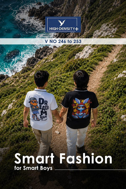 Vol 246 To 253 High Density Tencil Lycra Boys Tshirt Wholesale Price