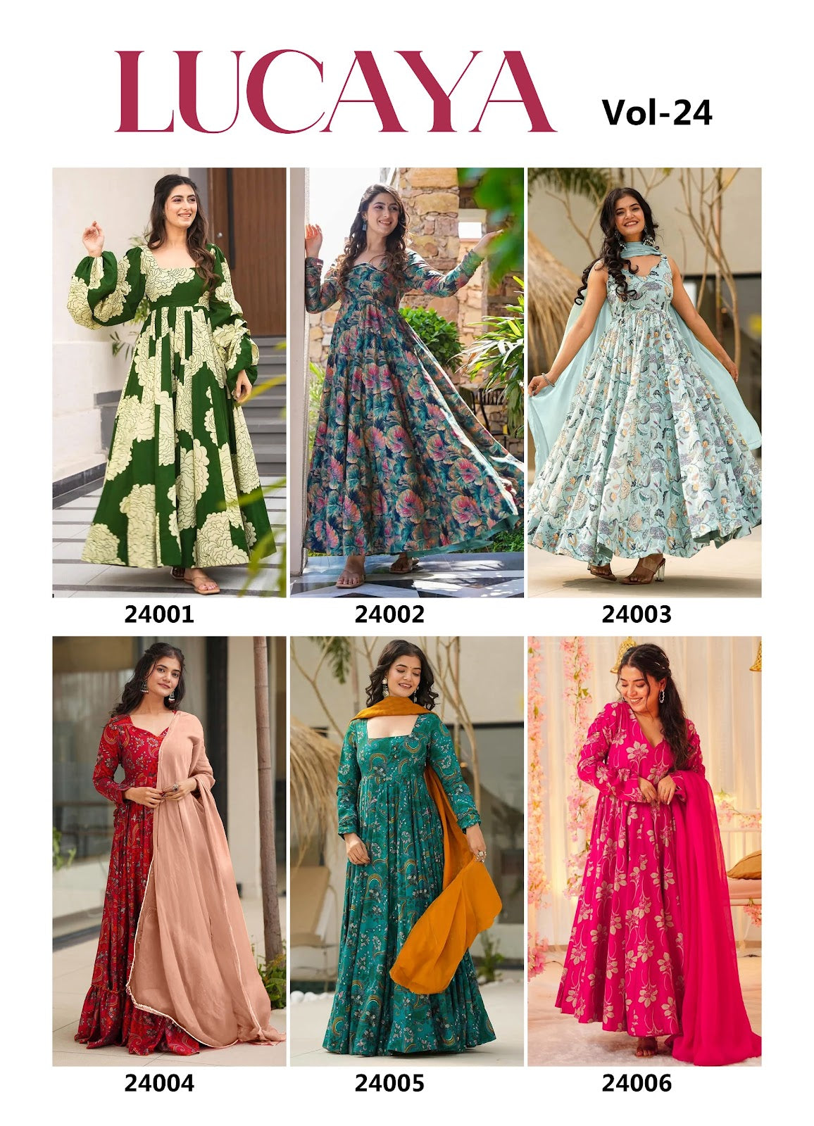 Vol 24 Lucaya Rayon One Piece Gown Wholesale