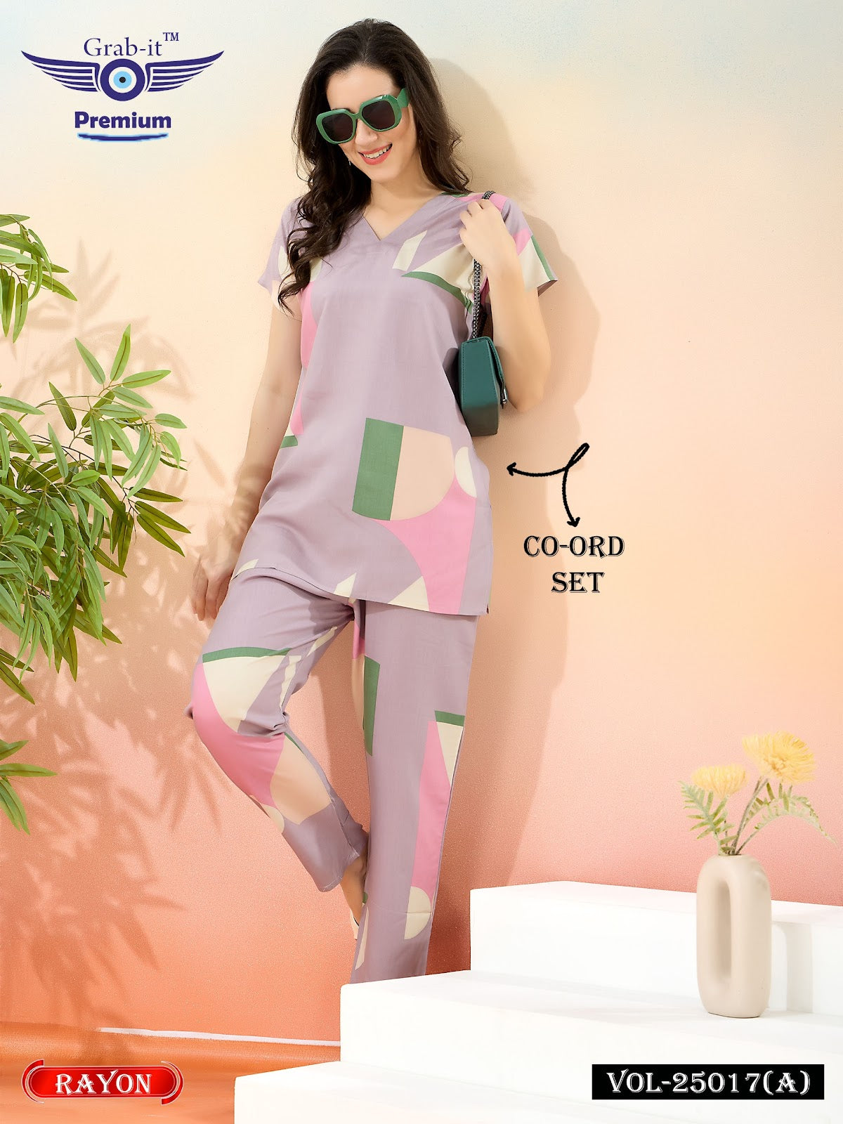 Vol 25017 A Grab It Reyon Co Ord Set Supplier