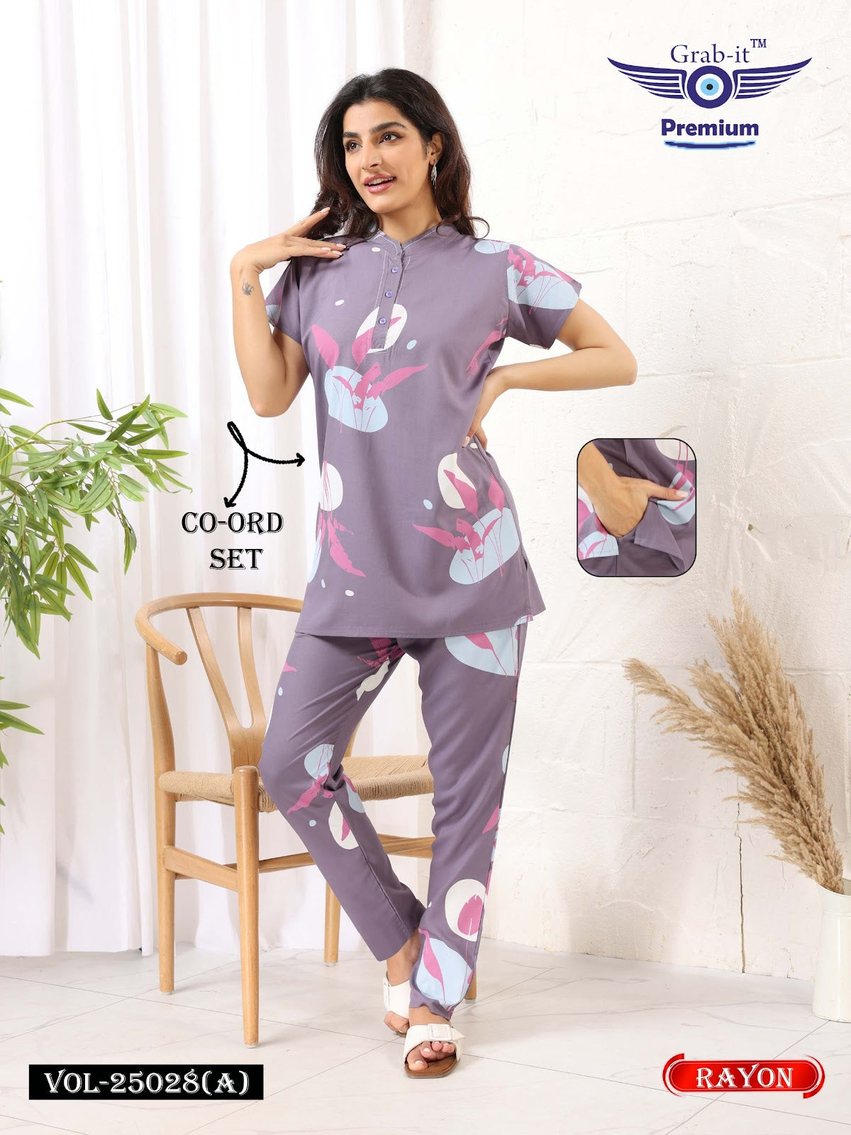 Vol 25028 A Grab It Rayon Co Ord Set Manufacturer Ahmedabad