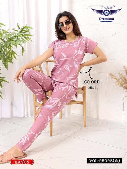 Vol 25028 A Grab It Rayon Co Ord Set Manufacturer Ahmedabad