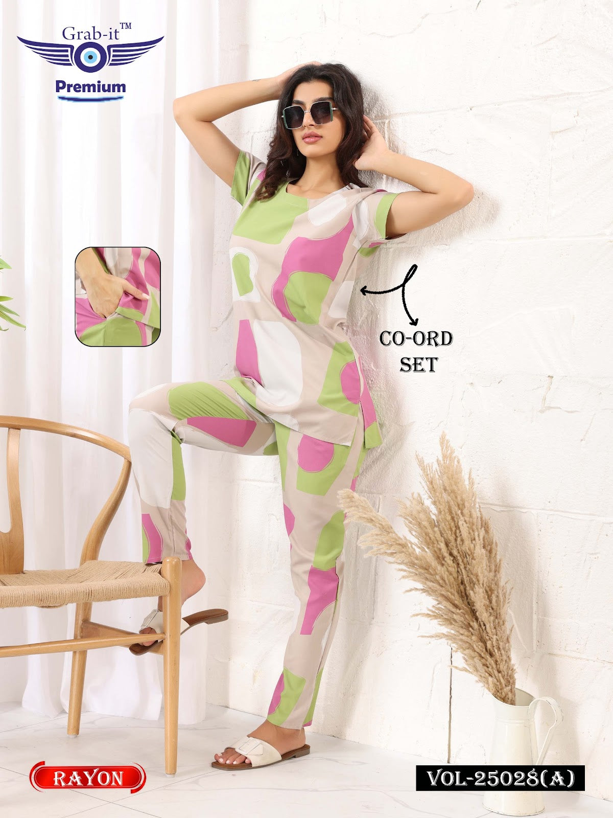 Vol 25028 A Grab It Rayon Co Ord Set Manufacturer Ahmedabad