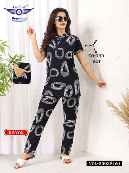 Vol 25028 A Grab It Rayon Co Ord Set Manufacturer Ahmedabad